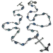 Load image into Gallery viewer, Anchor &amp; Tahiti Pearl Necklace N1339