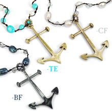 Load image into Gallery viewer, Anchor &amp; Tahiti Pearl Necklace N1339