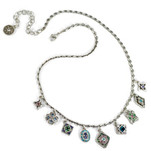 Load image into Gallery viewer, Silver Geometric Charm Necklace