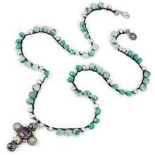 Load image into Gallery viewer, Malibu Beads With Cross N1356 - sweetromanceonlinejewelry