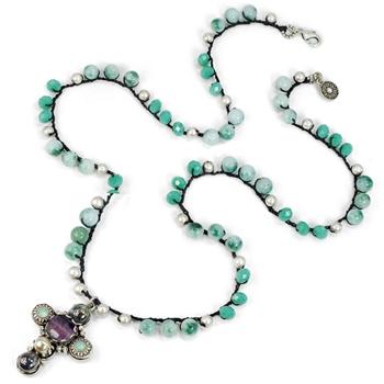 Malibu Beads With Cross N1356 - sweetromanceonlinejewelry