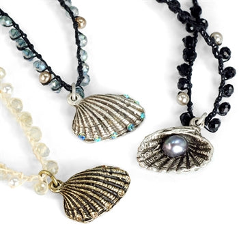 Hermosa Beach beads Seashell Necklace N1367