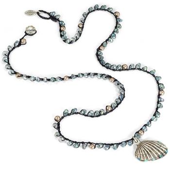 Hermosa Beach beads Seashell Necklace N1367 - sweetromanceonlinejewelry