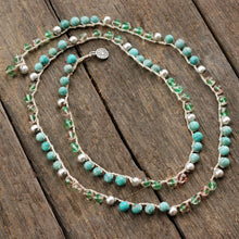 Load image into Gallery viewer, Beach Gemstone Boho Necklace N1368