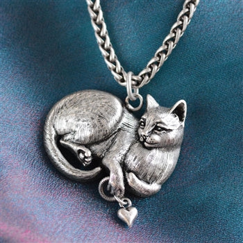 コレクション Jewelry cat Cheshire Cat Sculpture Pedant Necklace N1439 | Sweet Romance