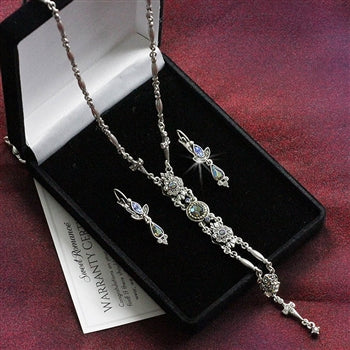 Starlight Silver Y Necklace and Earring Set