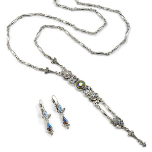 Starlight Silver Y Necklace and Earring Set