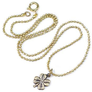 Tiny Clover Charm Necklace N1447