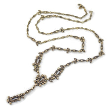 Load image into Gallery viewer, Slinky Deco de Lis Necklace N1471 - sweetromanceonlinejewelry