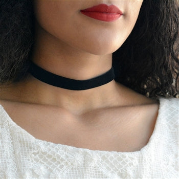 Black Velvet Choker Necklace N1482