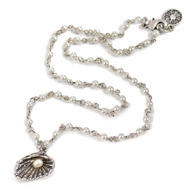 Seashells and Pearls Necklace N1546