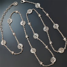 Load image into Gallery viewer, Moon and Stars Long Layering Necklace N1555