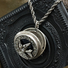Load image into Gallery viewer, Swallow In Flight Silver Locket