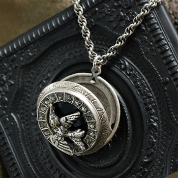 Swallow In Flight Silver Locket