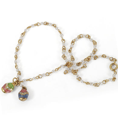 Miniature Enamel Easter Egg Necklace N201 - sweetromanceonlinejewelry