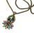Load image into Gallery viewer, Vintage Opal Glass Pendant Necklace N3156 - sweetromanceonlinejewelry