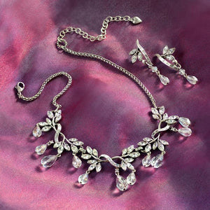 Navette Crystal Vine Necklace - Sweet Romance Wholesale