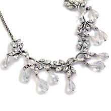 Load image into Gallery viewer, Silver Vintage Crystal Statement Necklace