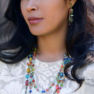 Long Candy Beads Necklace N464