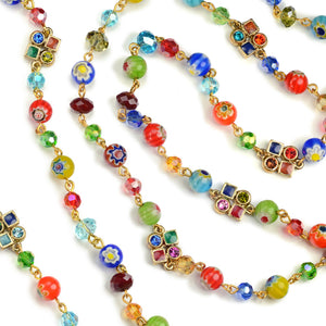 Long Candy Beads Necklace N464