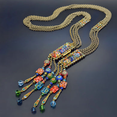 Tango Millefiori Glass Necklace