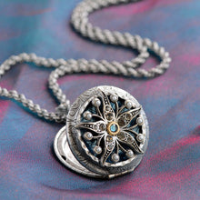 Load image into Gallery viewer, Victorian Star 1860s Locket N492 - sweetromanceonlinejewelry