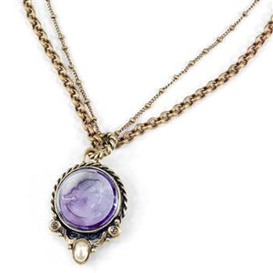 Palatina Intaglio Pendant N518 - sweetromanceonlinejewelry
