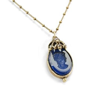 Artemis Intaglio Pendant Necklace N571 - sweetromanceonlinejewelry