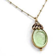 Load image into Gallery viewer, Artemis Intaglio Pendant Necklace N571 - sweetromanceonlinejewelry