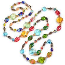 Load image into Gallery viewer, Candy Glass and Prism Necklace N586