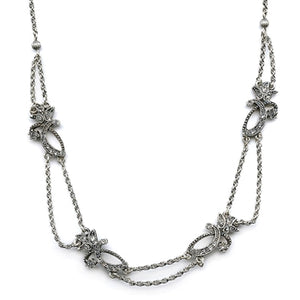 Diamond Flourish Necklace N623-CR