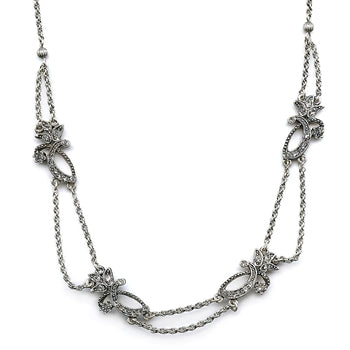 Diamond Flourish Necklace N623-CR
