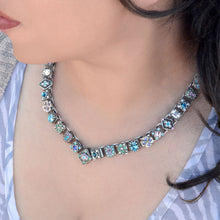 Load image into Gallery viewer, Pastel Crystal Vee Collar Necklace N636-ET