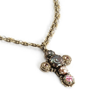 Ornate Cross Necklace N662