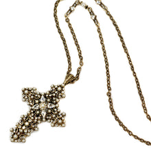 Load image into Gallery viewer, Lace Cross Necklace N842-PR