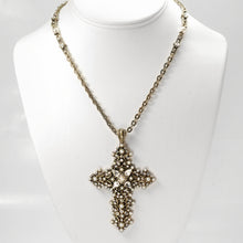 Load image into Gallery viewer, Lace Cross Necklace N842-PR