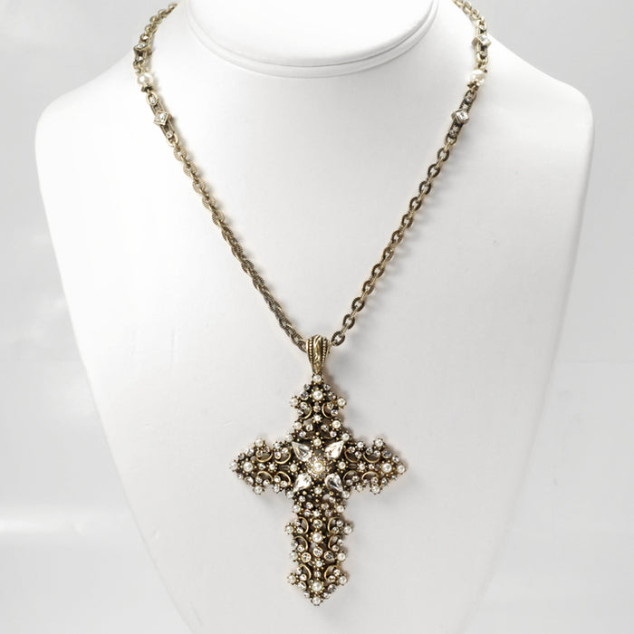 Lace Cross Necklace N842-PR