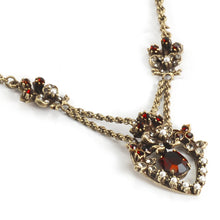 Load image into Gallery viewer, Victorian Garnet Necklace N958