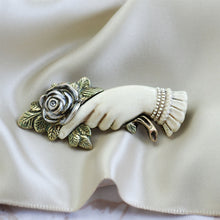 Load image into Gallery viewer, Victorian Rose Pin of Love and Friendship