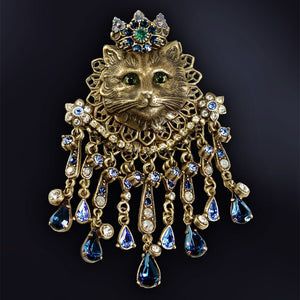 Elizabethan Feline Cat Pin