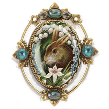 Load image into Gallery viewer, Vickie the Bunny Vintage Spring Pin P330-VI
