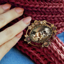 Load image into Gallery viewer, Vintage Christmas Puppies Pin  P330-P