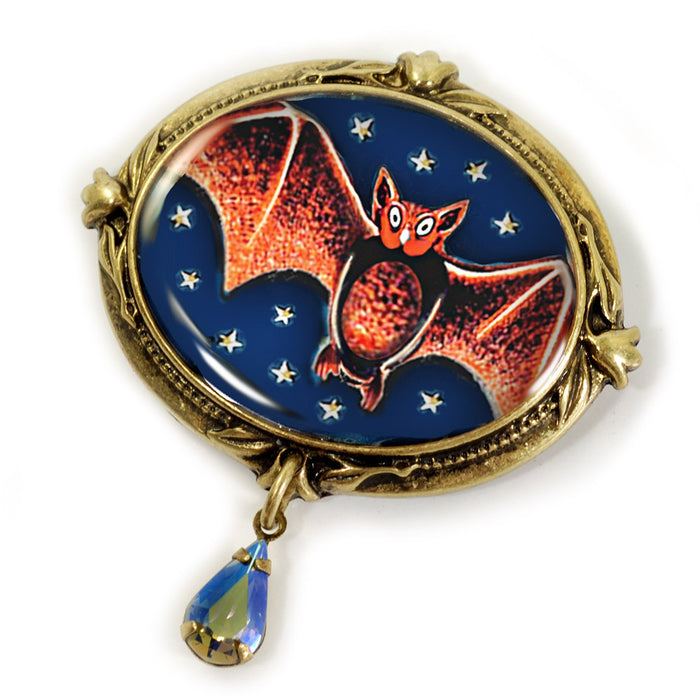 Little Bat Retro Halloween Pin