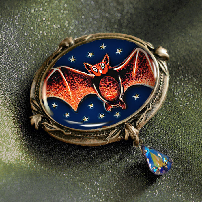 Little Bat Retro Halloween Pin