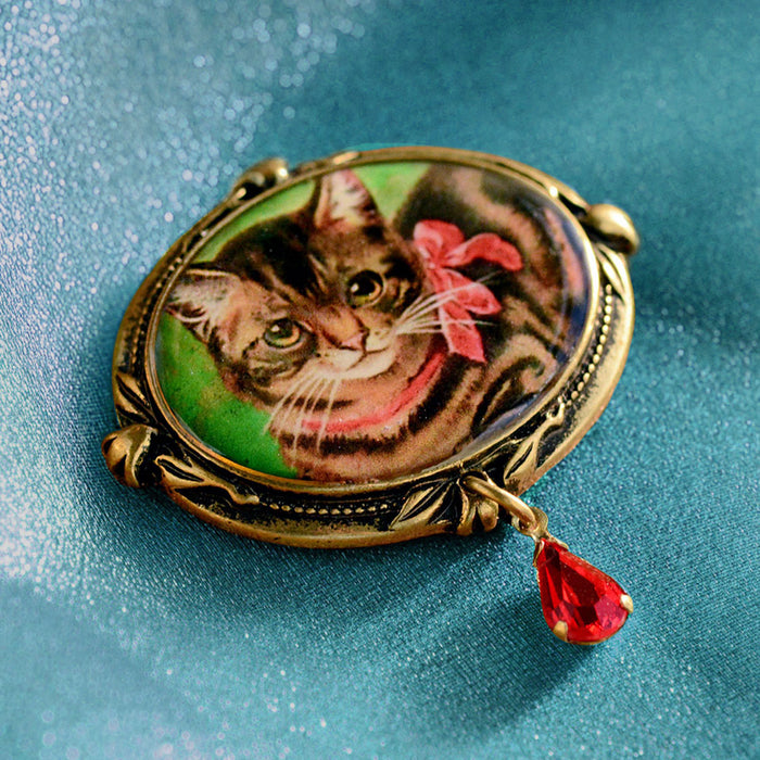 Christmas Cat Pin