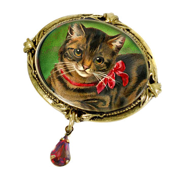 Christmas Cat Pin