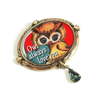 Owl Always Love You' Valentine Pin P343