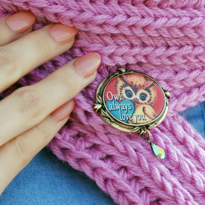 Owl Always Love You' Valentine Pin P343