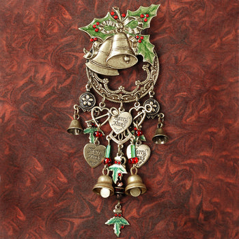 Holly Bells Pin