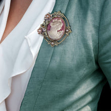 Load image into Gallery viewer, Princess Rose Cameo Pin P429